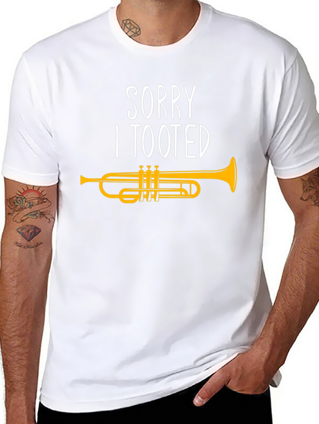 Sorry I Tooted Trumpet Graphic T-Shirt