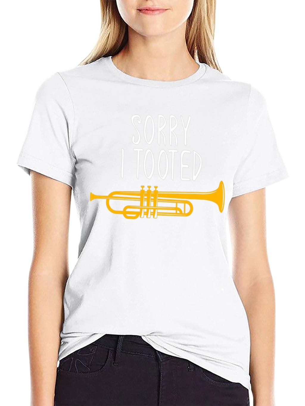 Sorry I Tooted Trumpet Graphic T-Shirt