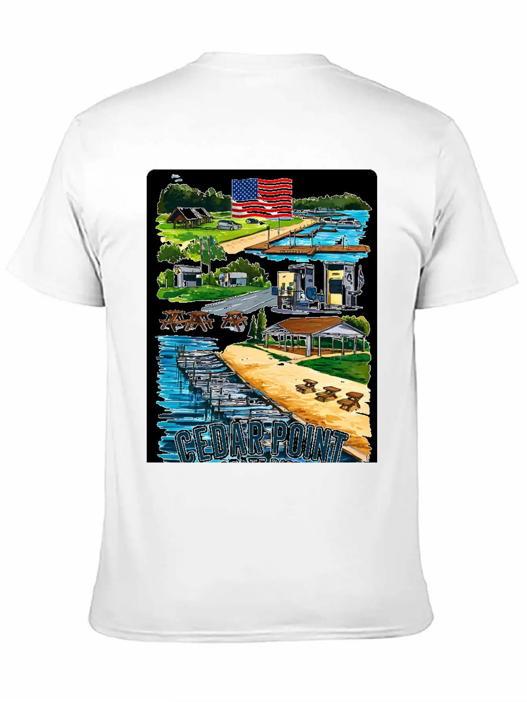 Cedar Point State Park Ny Is A Park USA V1 Casual Graphic T-Shirt – Simple And Comfortable Daily Wear