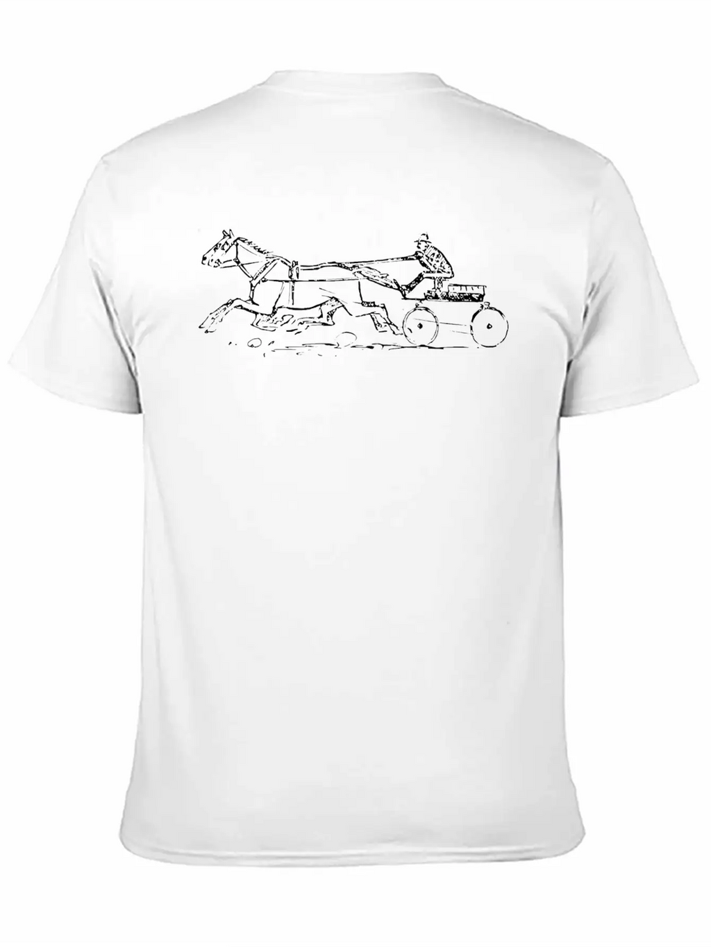 Ceffyl A Chart | Horse And Cart Unisex Casual T-Shirt – Clean Design For Daily Comfort