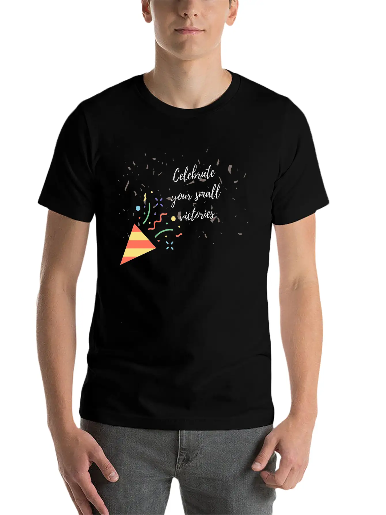 Celebrate Your Small Victories Unisex Short Sleeve Soft Cotton T-Shirt – Casual Everyday Wear