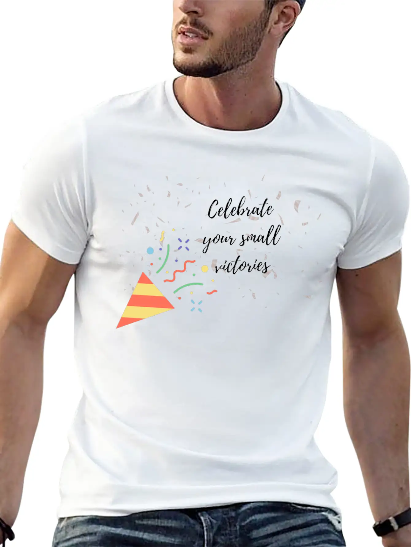 Celebrate Your Small Victories Unisex Short Sleeve Soft Cotton T-Shirt – Casual Everyday Wear