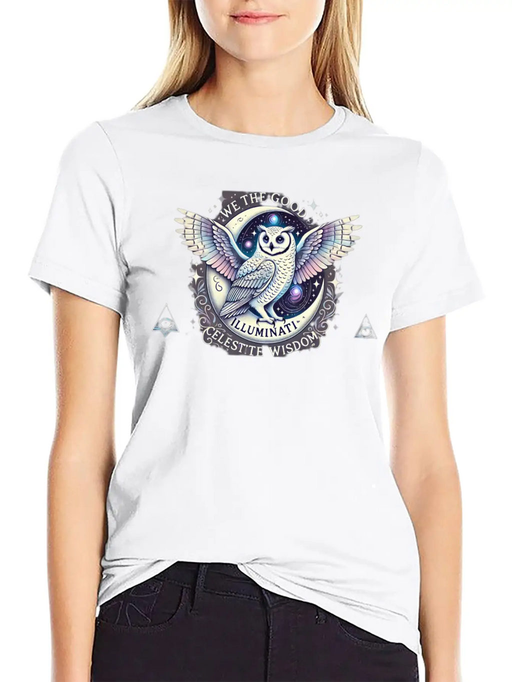 Celestial Wisdom - We The Good Illuminati Unisex Casual T-Shirt – Clean Design For Daily Comfort