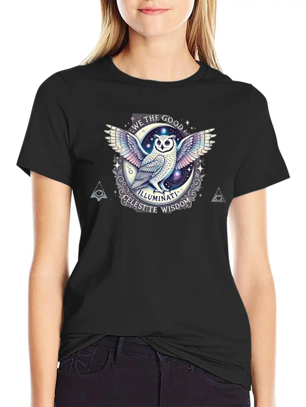 Celestial Wisdom - We The Good Illuminati Unisex Casual T-Shirt – Clean Design For Daily Comfort