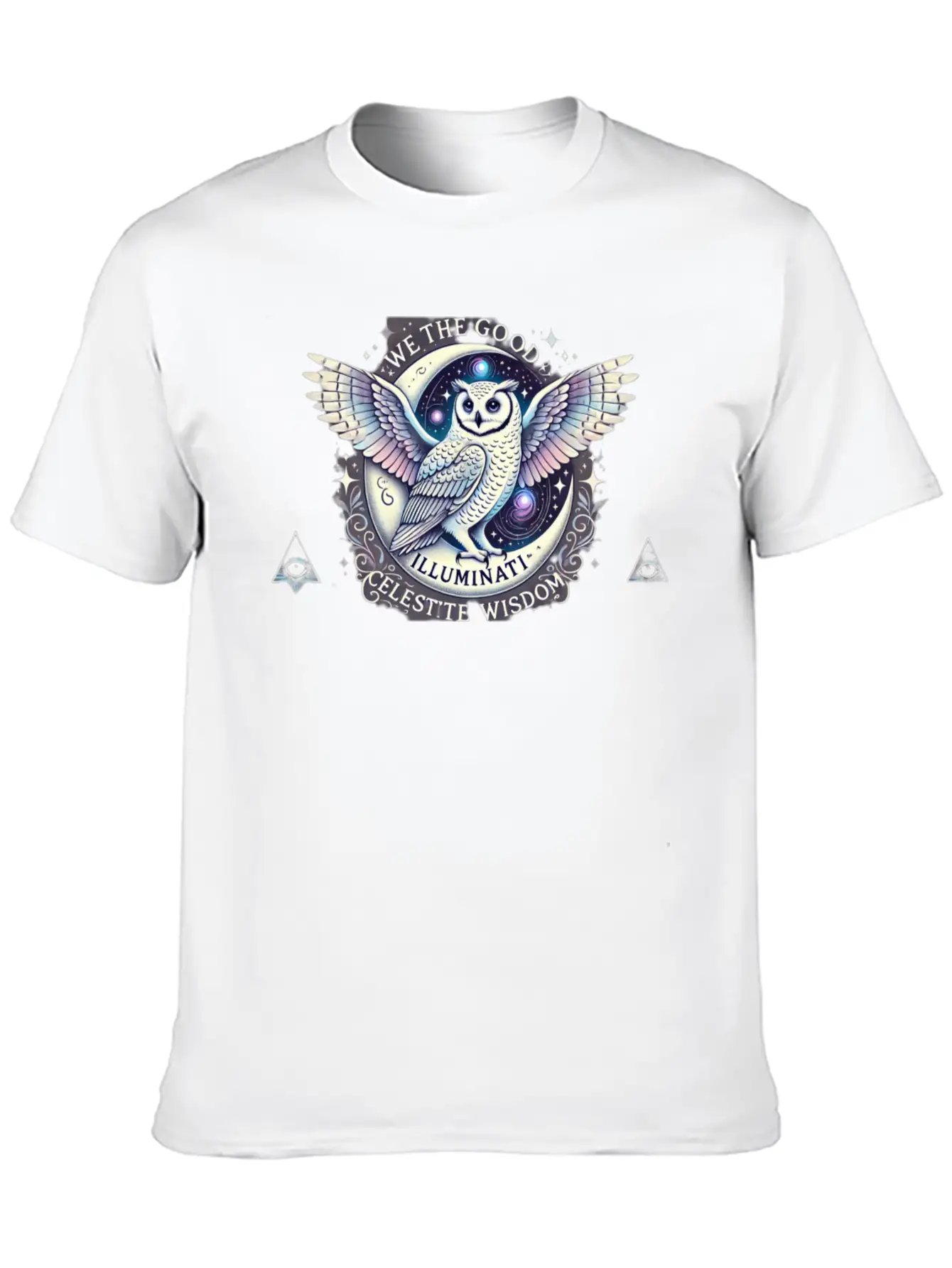 Celestial Wisdom - We The Good Illuminati Unisex Casual T-Shirt – Clean Design For Daily Comfort