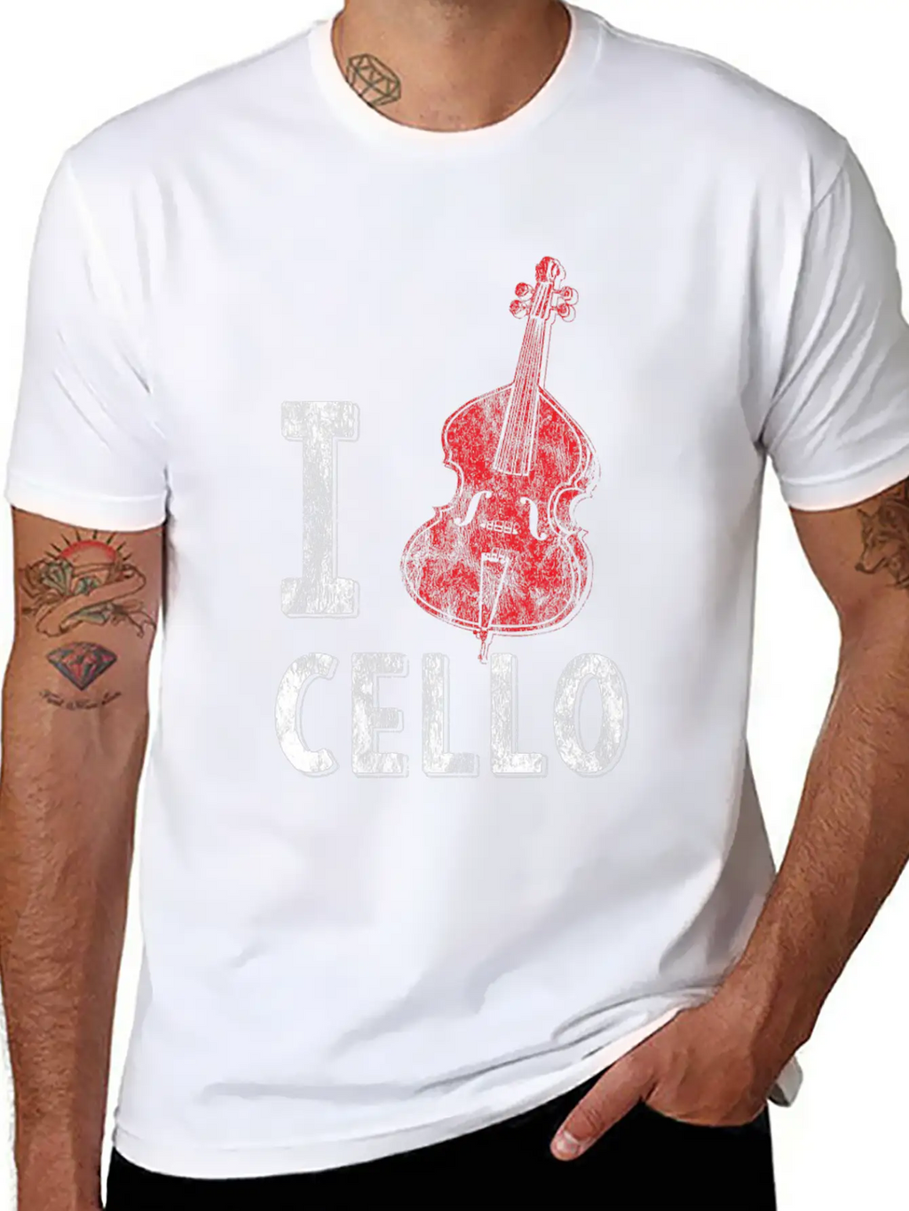 Cello Orchestra Violin Violinist Casual Graphic T-Shirt – Simple And Comfortable Daily Wear