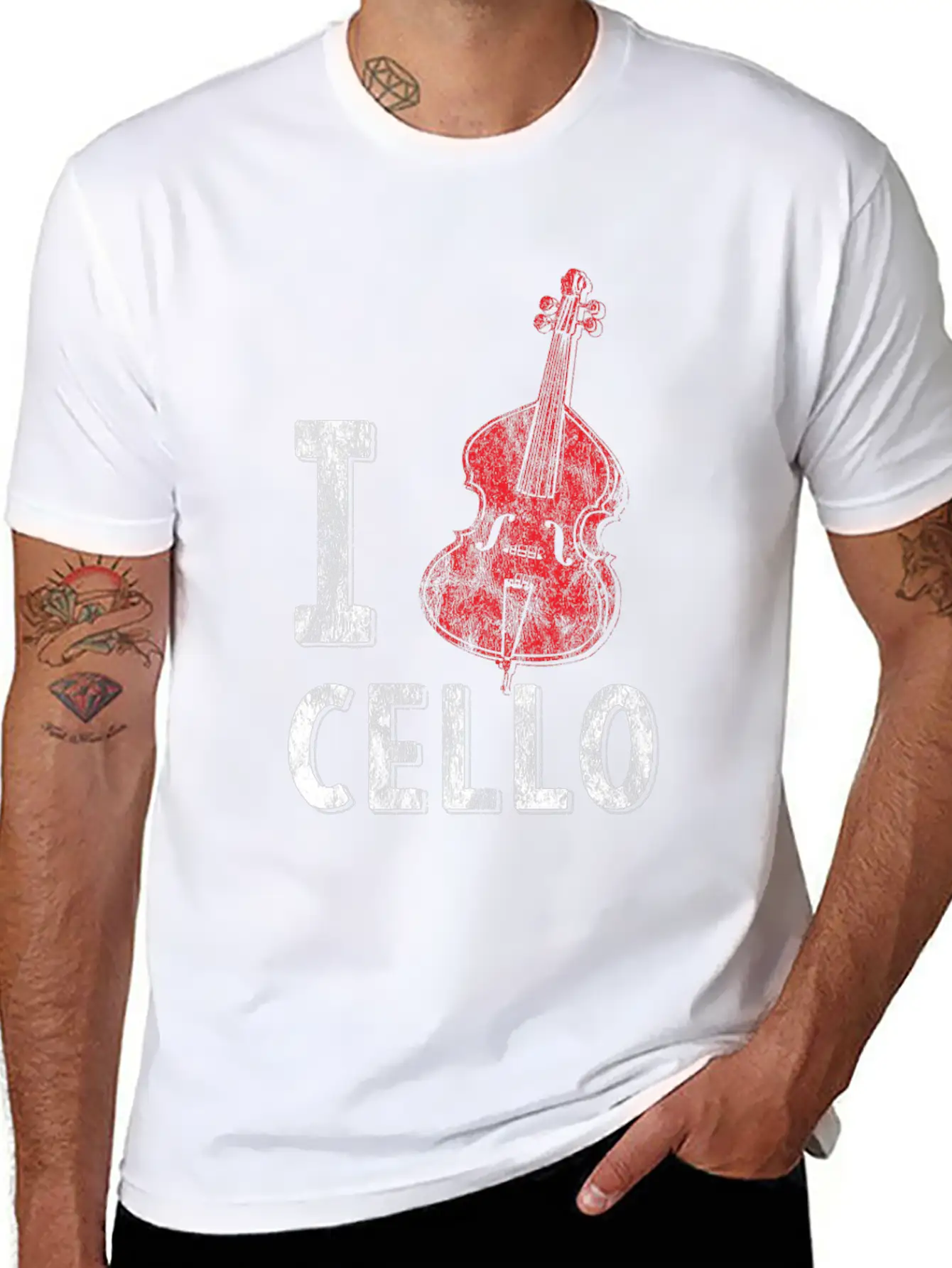 Cello Orchestra Violin Violinist Casual Graphic T-Shirt – Simple And Comfortable Daily Wear