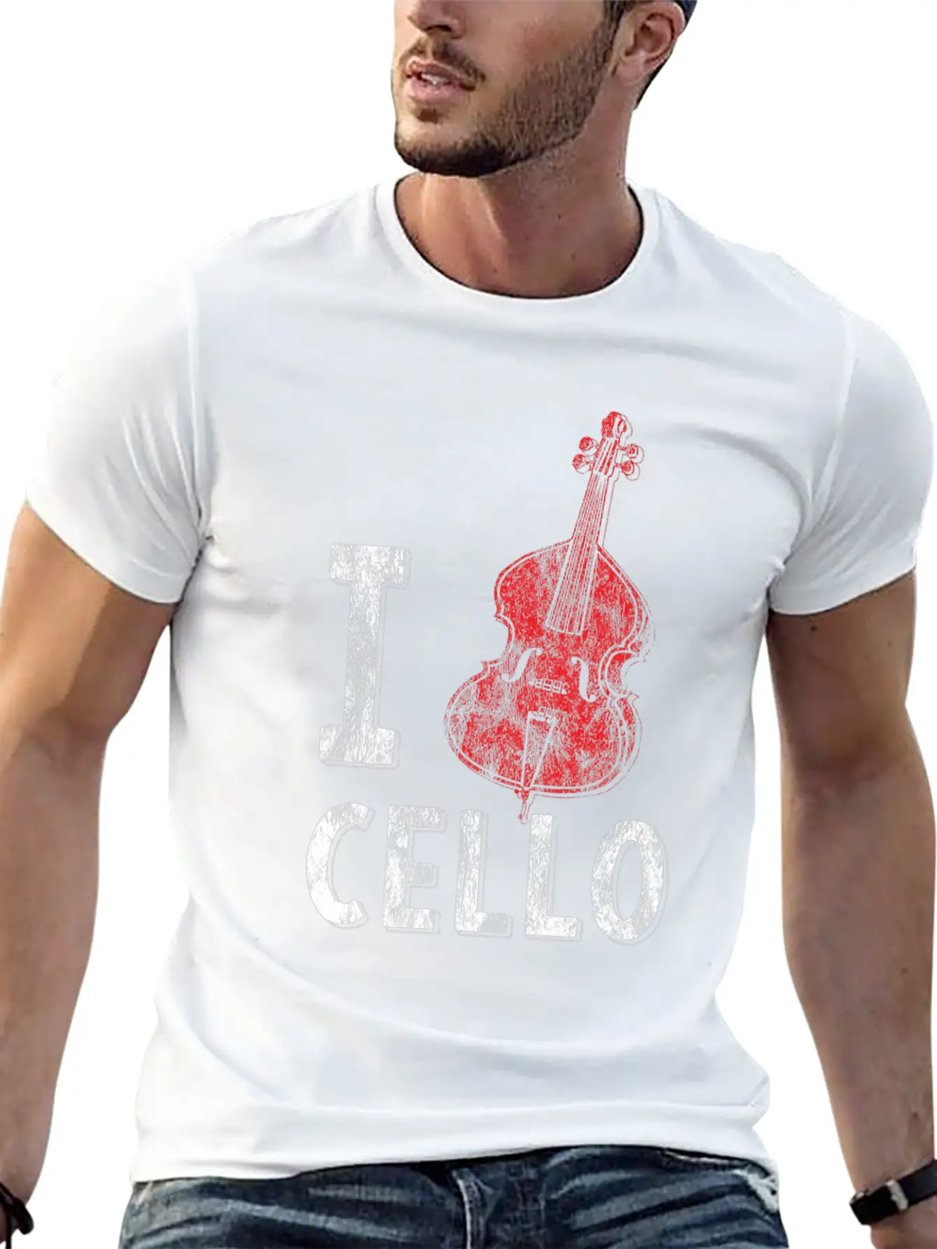 Cello Orchestra Violin Violinist Casual Graphic T-Shirt – Simple And Comfortable Daily Wear