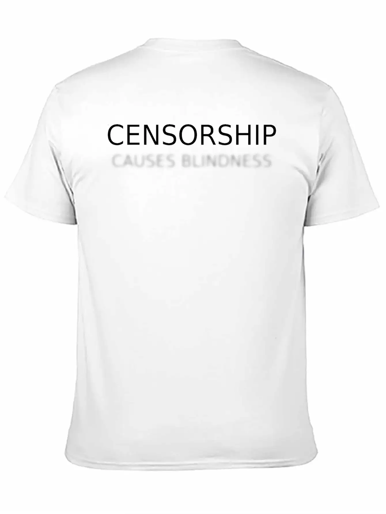 Censorship Causes Blindness Classic Fit Graphic Tee For Daily Comfort – Unisex Cotton Shirt