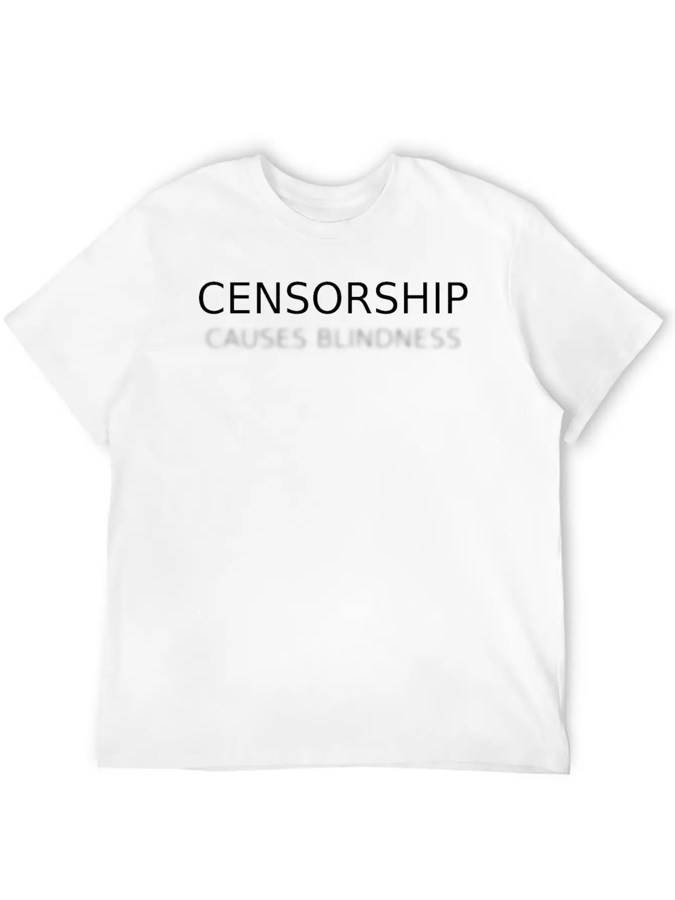 Censorship Causes Blindness Classic Fit Graphic Tee For Daily Comfort – Unisex Cotton Shirt