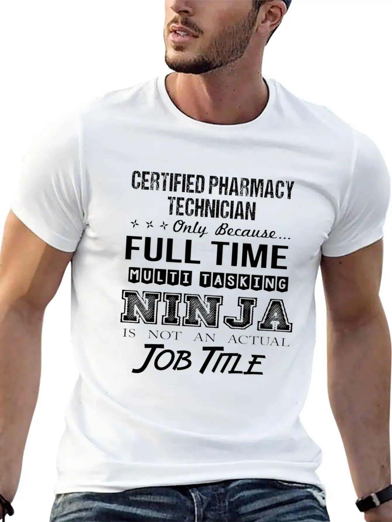 Certified Pharmacy Technician T Shirt - Multitaski Unisex Casual T-Shirt – Clean Design For Daily Comfort