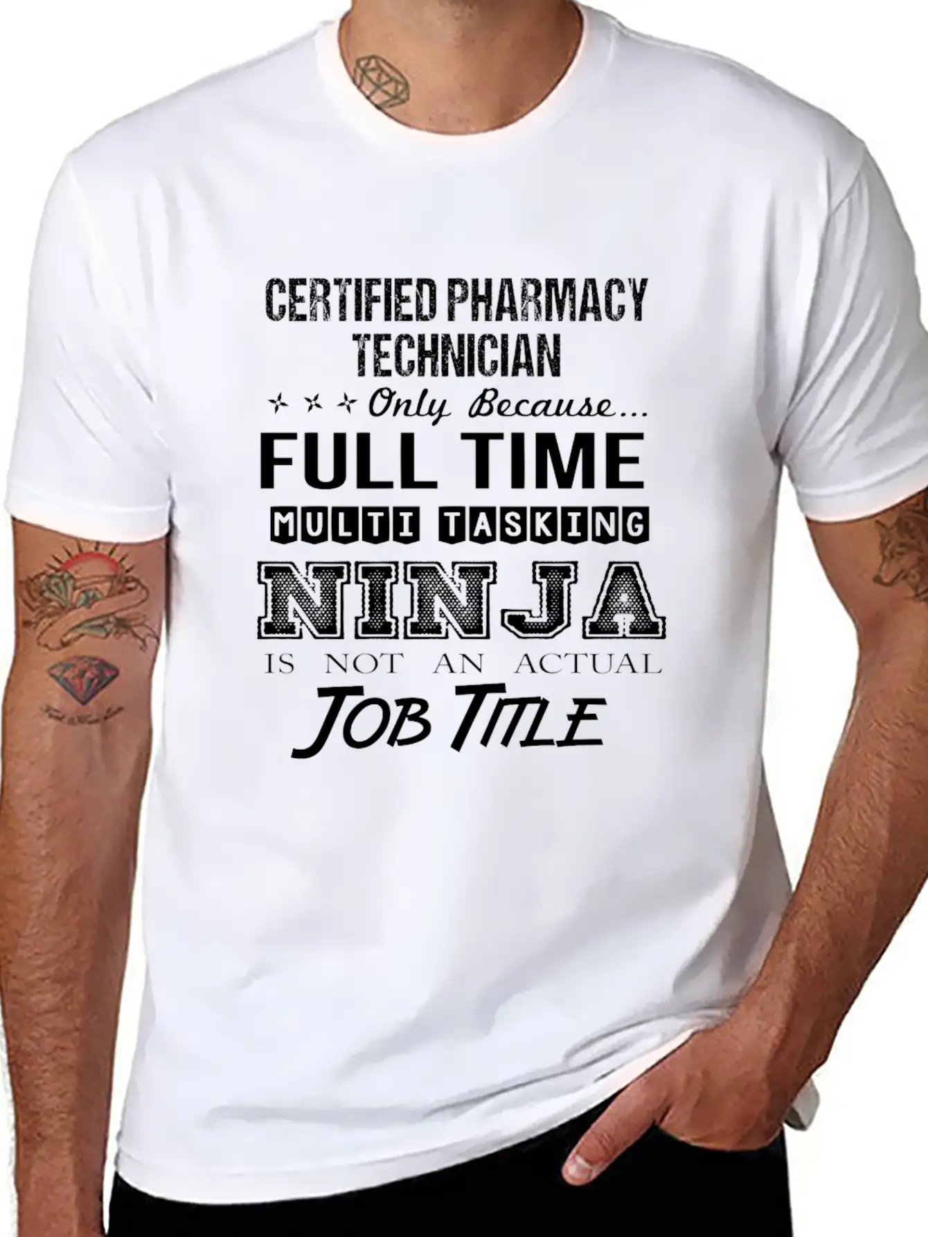 Certified Pharmacy Technician T Shirt - Multitaski Unisex Casual T-Shirt – Clean Design For Daily Comfort