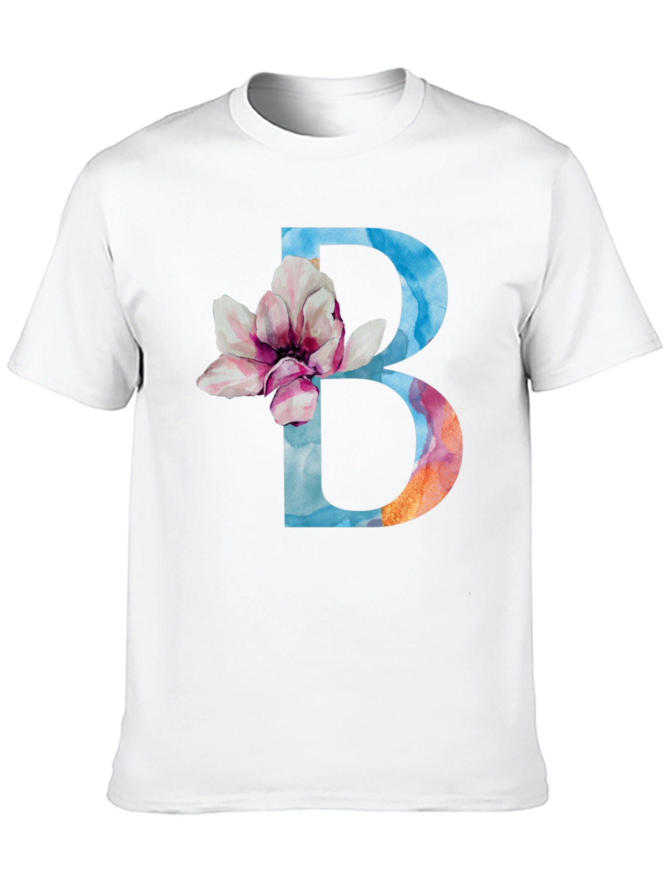 Floral Letter B T-Shirt