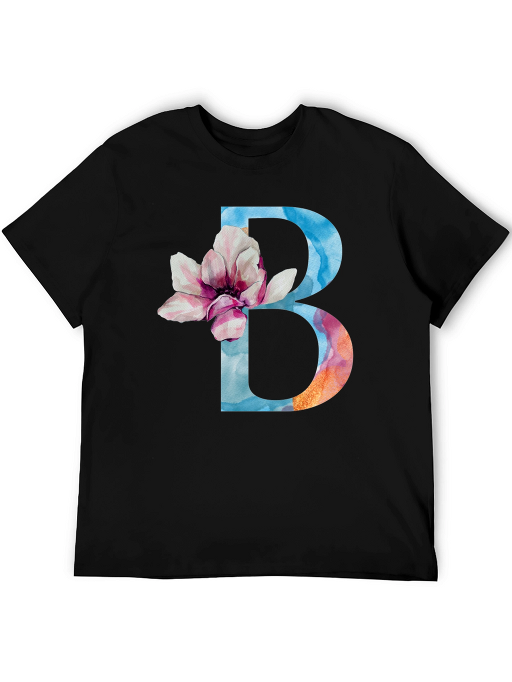 Floral Letter B T-Shirt