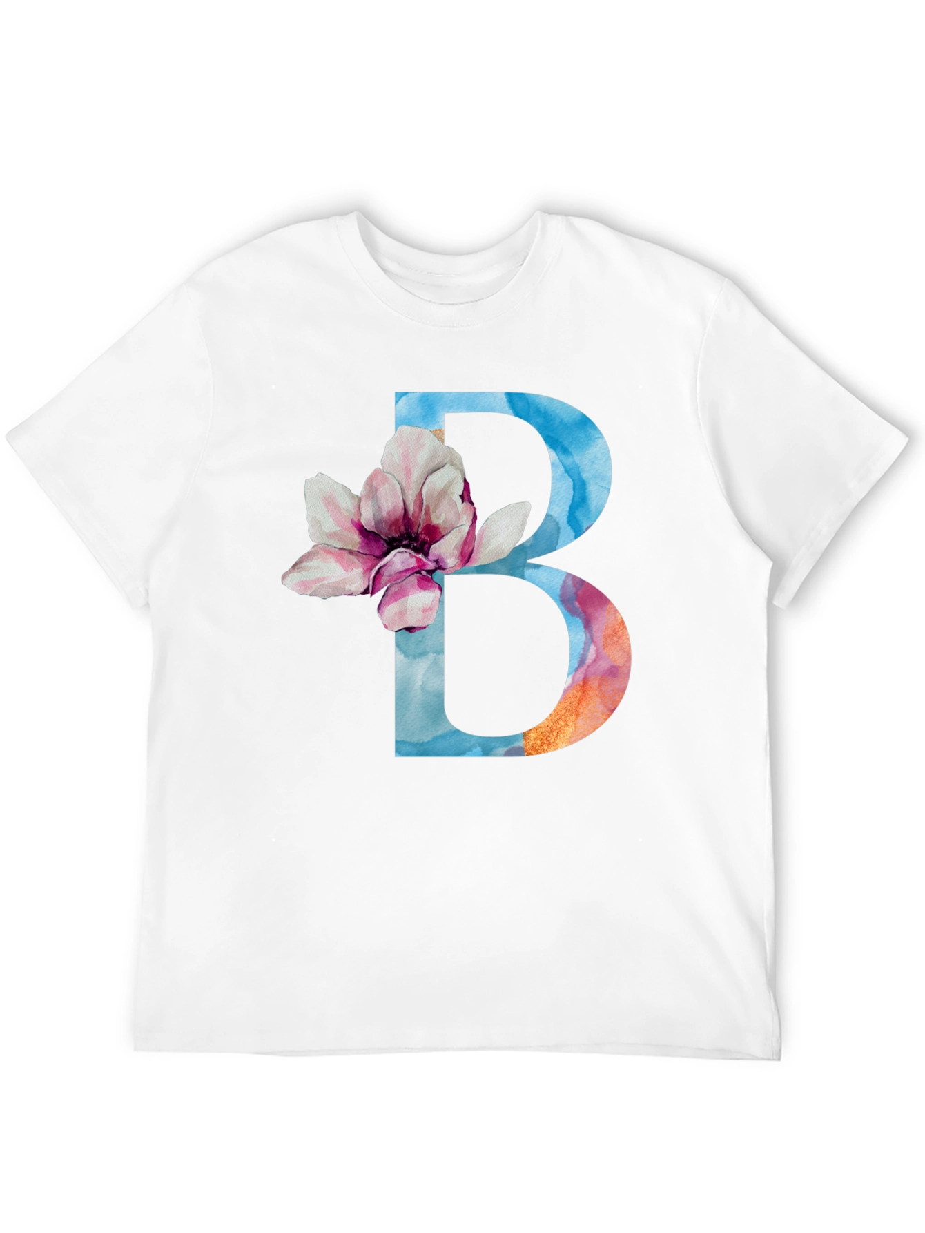 Floral Letter B T-Shirt