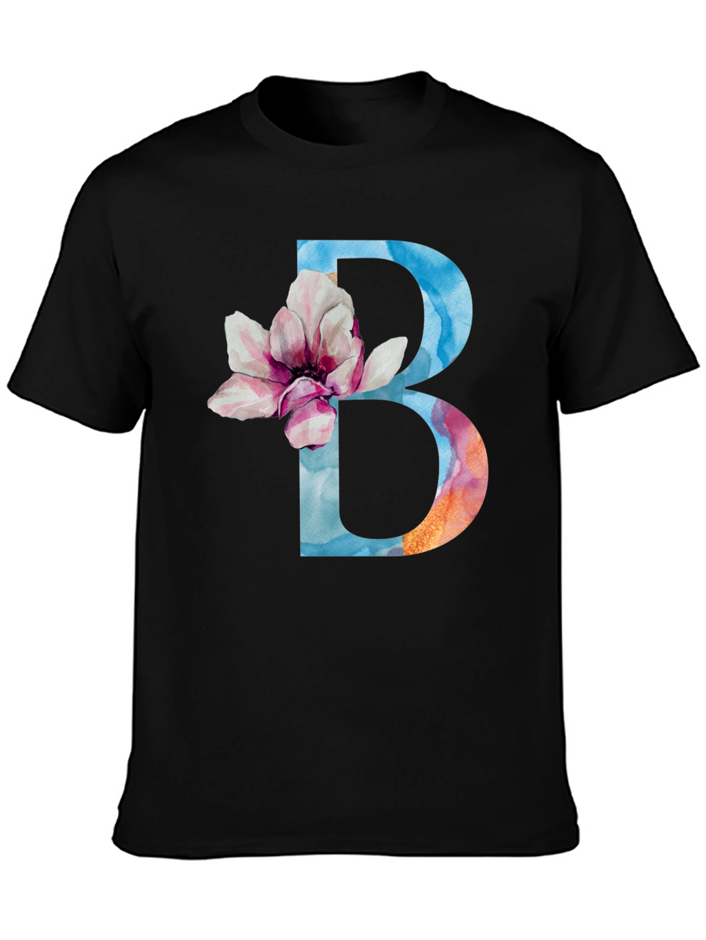 Floral Letter B T-Shirt
