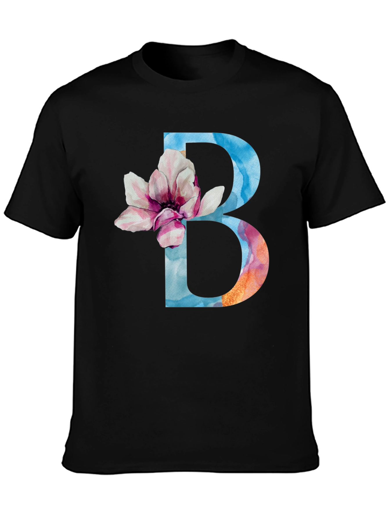 Floral Letter B T-Shirt