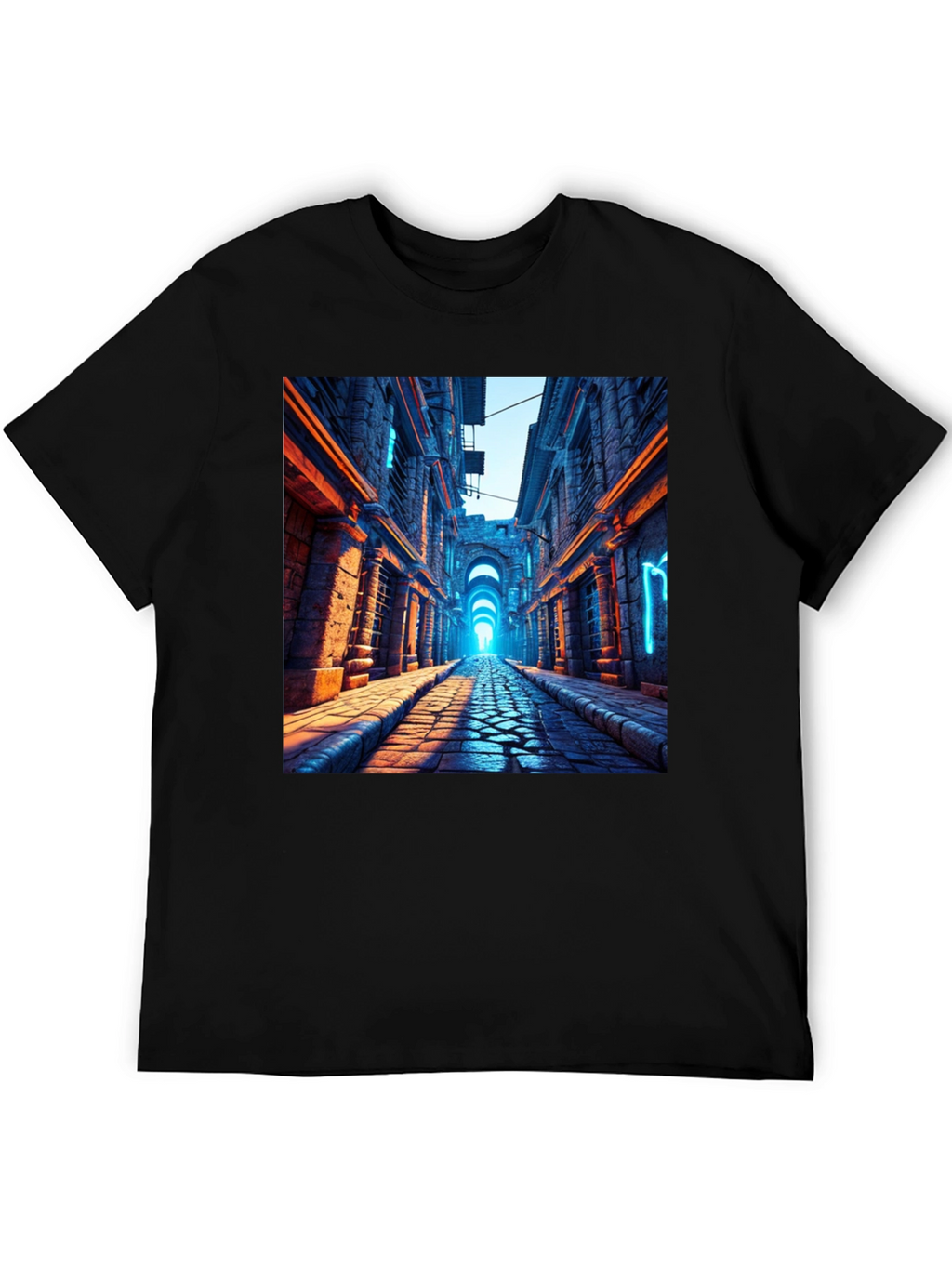 Neon Alleyway Graphic Tee