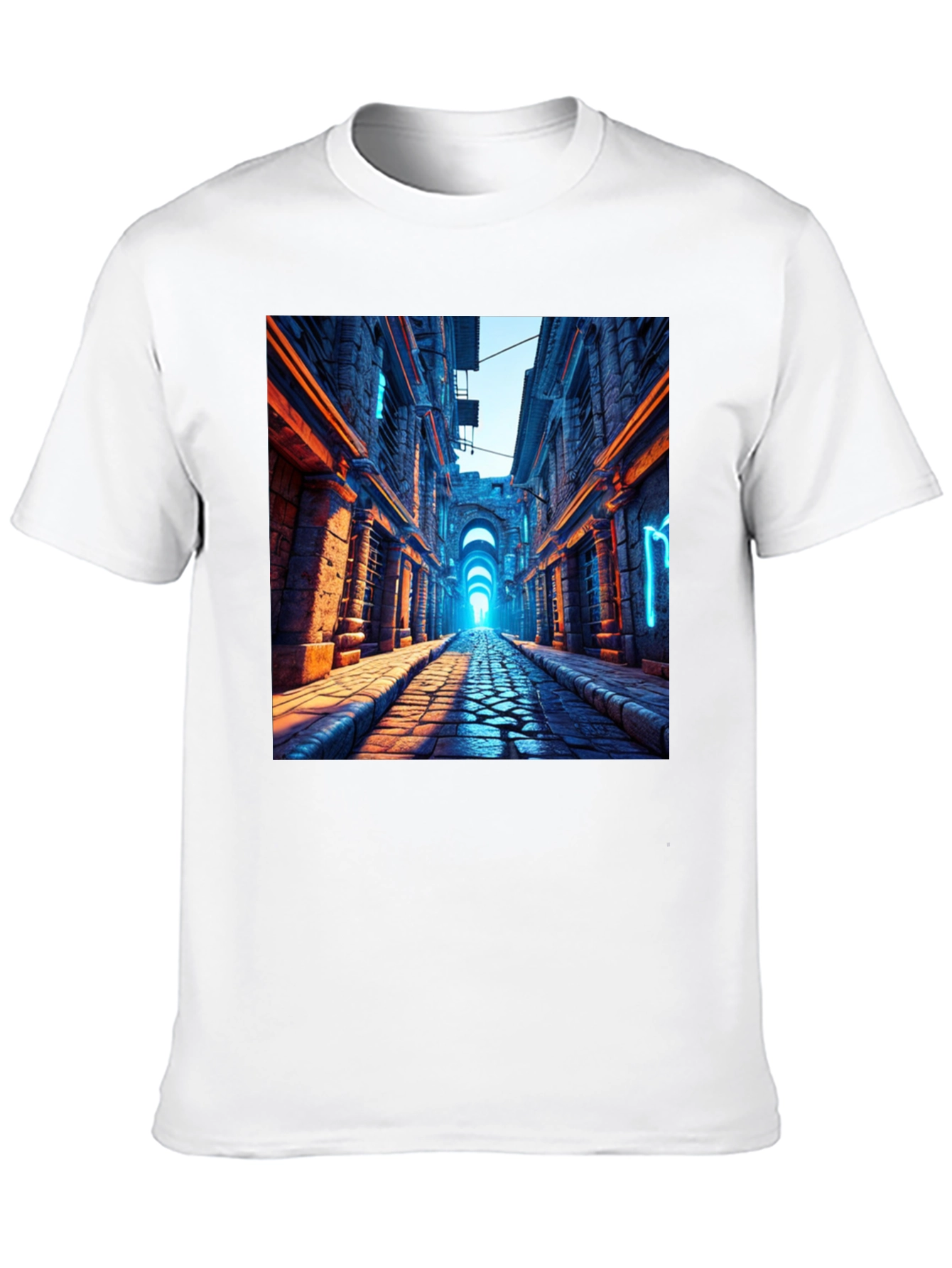 Neon Alleyway Graphic Tee