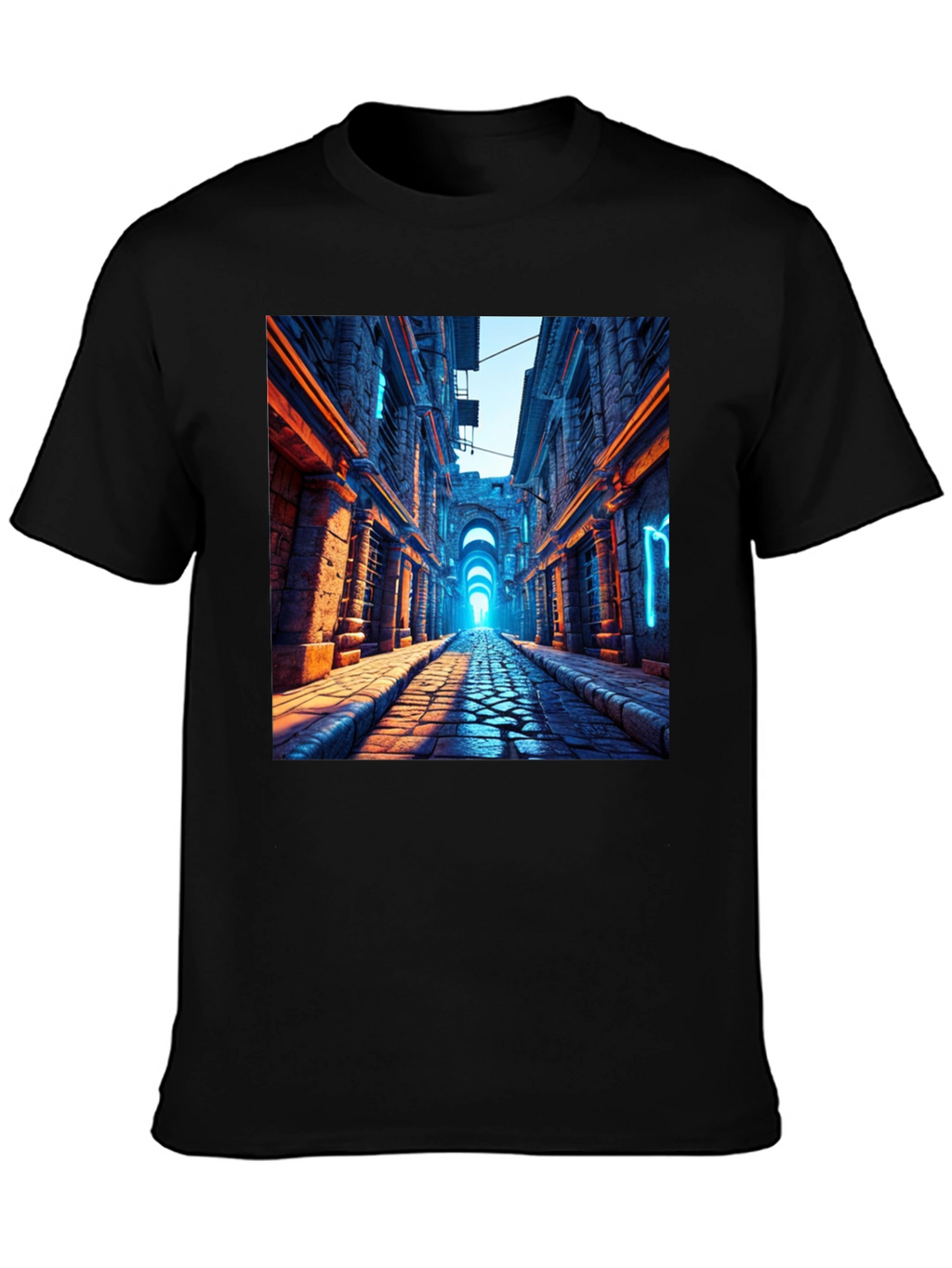Neon Alleyway Graphic Tee
