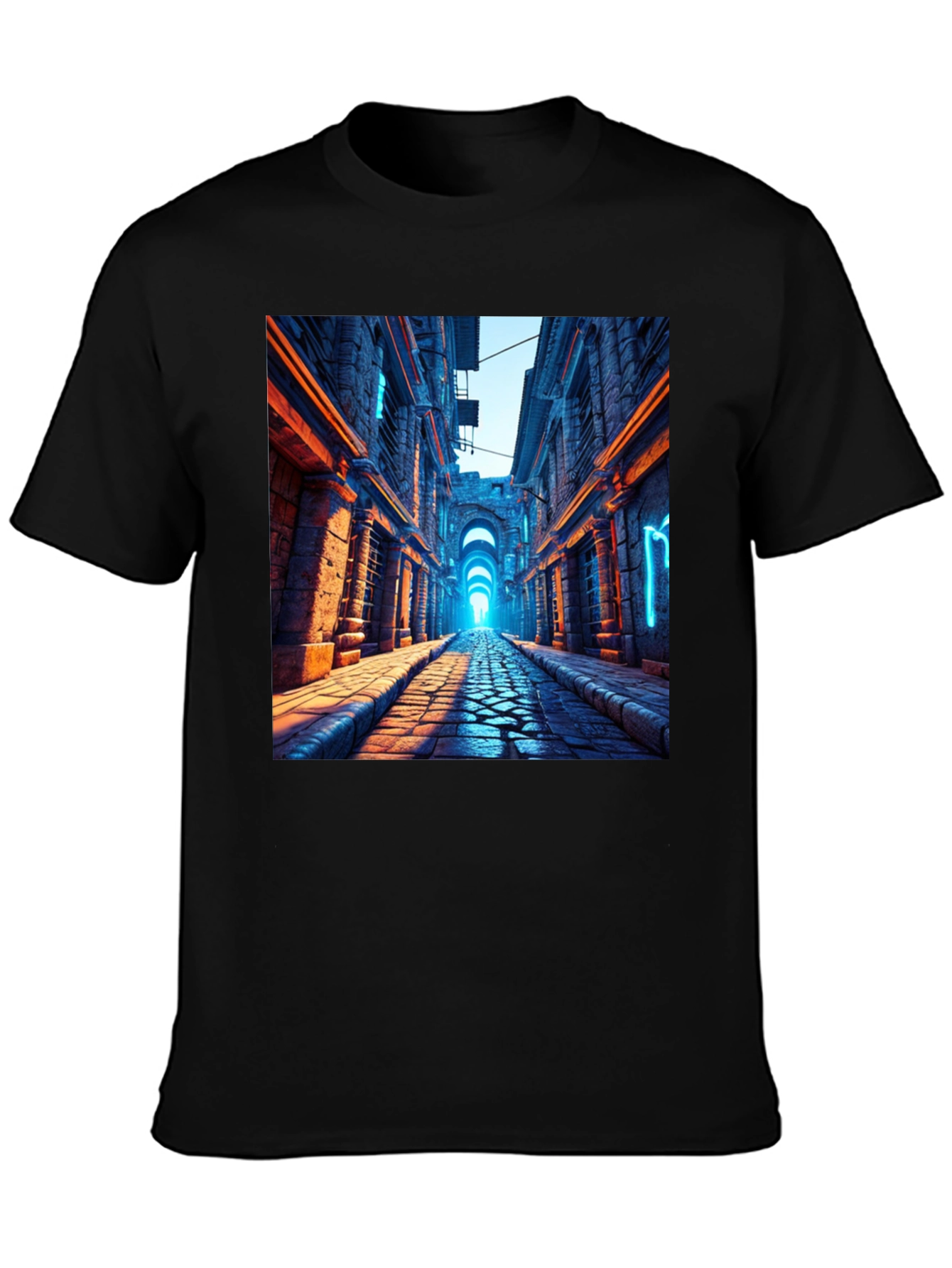 Neon Alleyway Graphic Tee