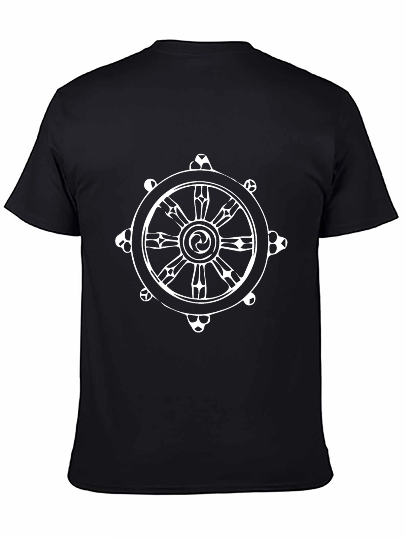 Dharma Wheel Graphic Black T-Shirt