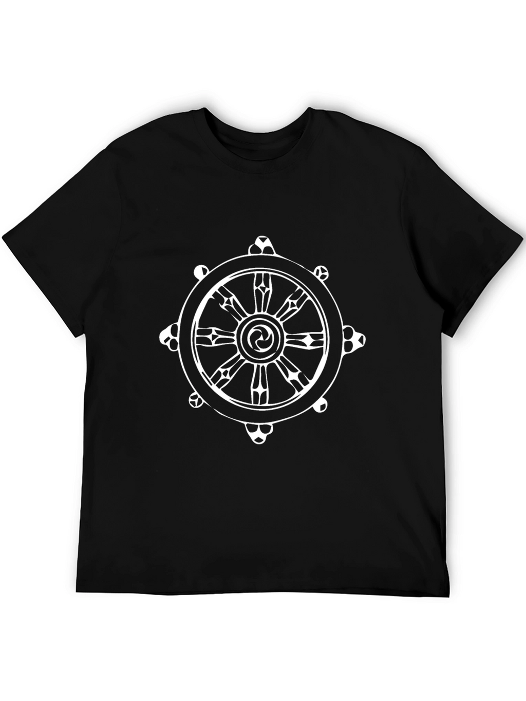 Dharma Wheel Graphic Black T-Shirt