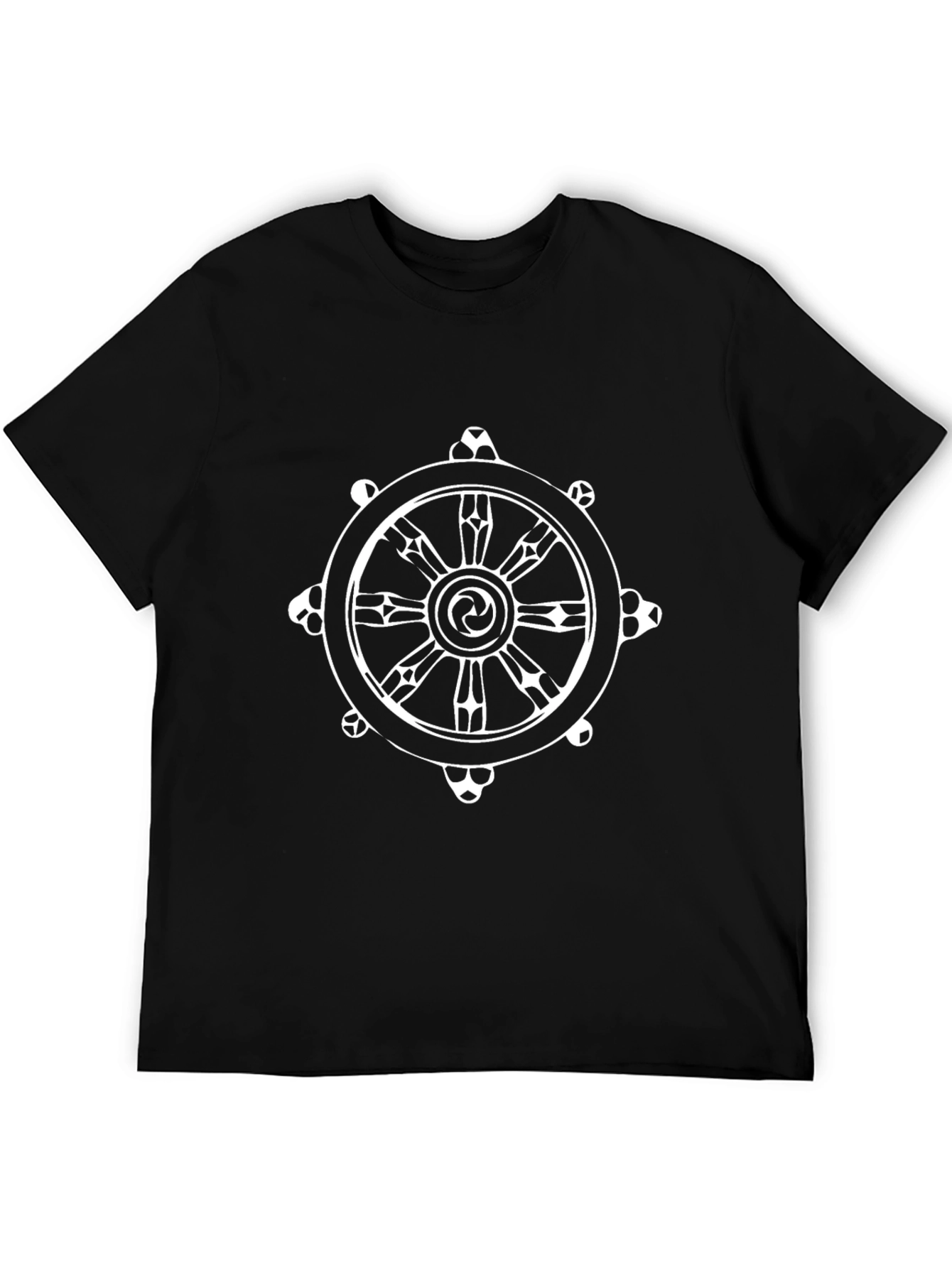 Dharma Wheel Graphic Black T-Shirt