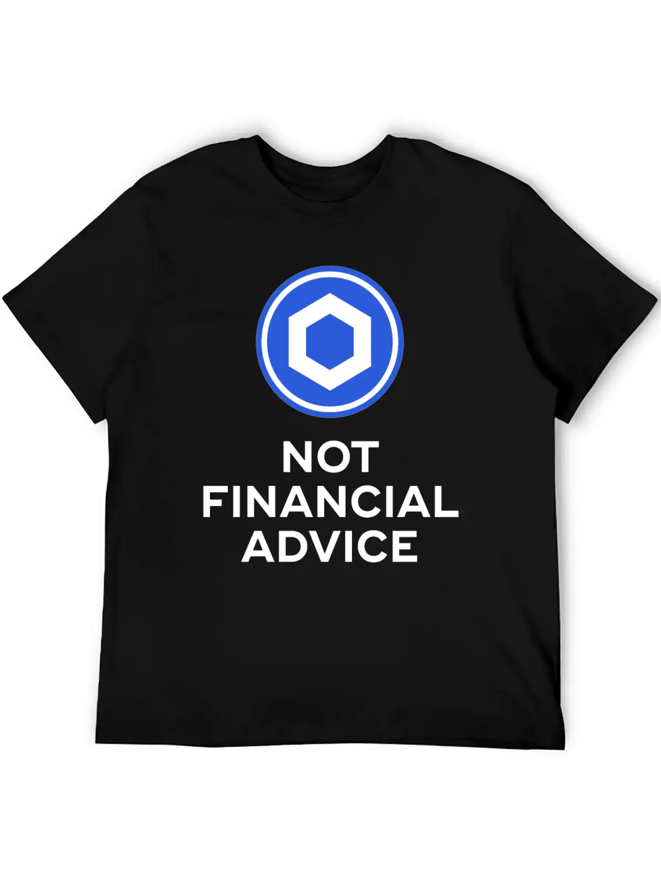 Chainlink. Not Financial Advice. Essential Cotton Tee For Daily Outfits – Unisex Style