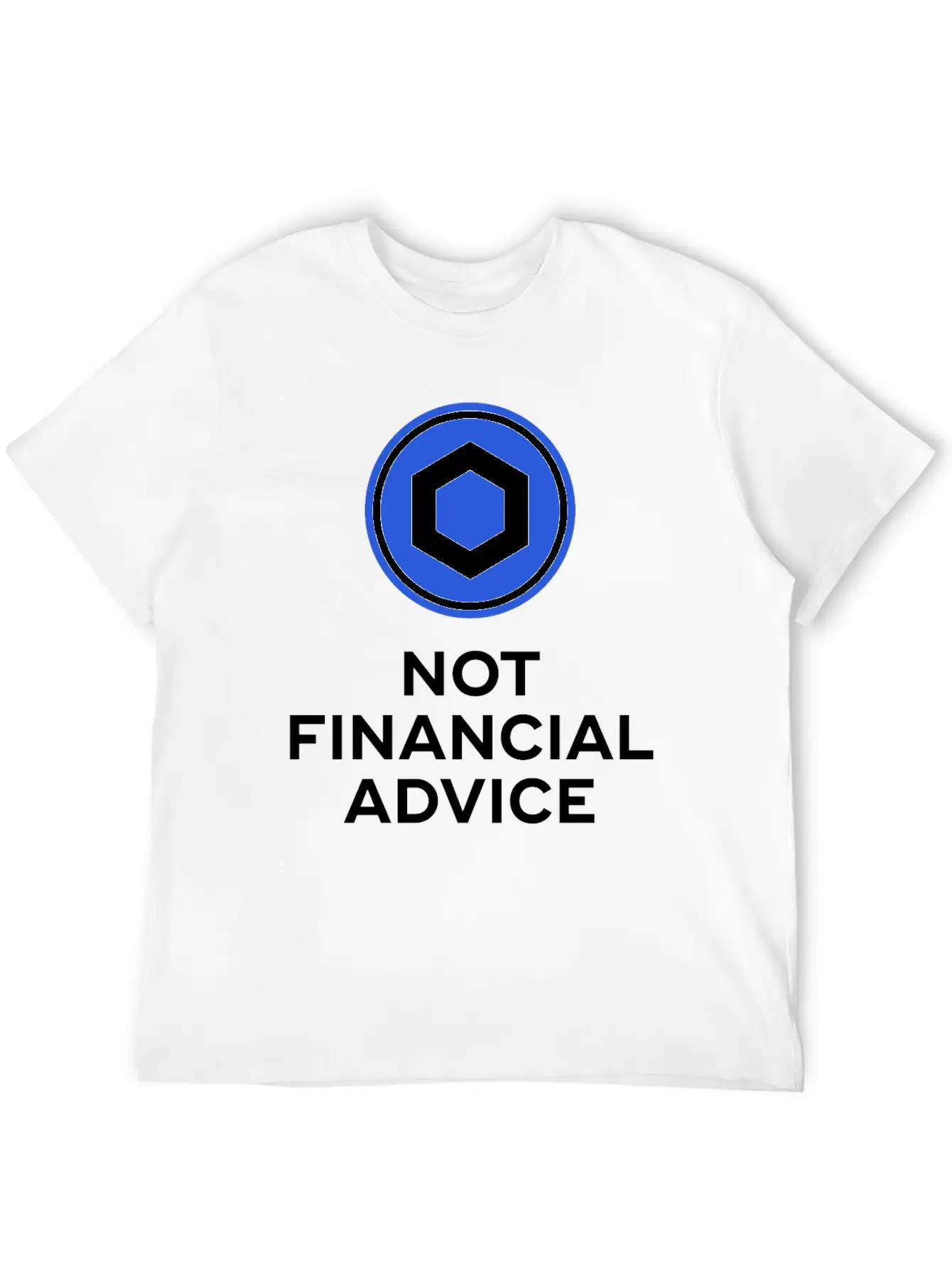 Chainlink. Not Financial Advice. Essential Cotton Tee For Daily Outfits – Unisex Style