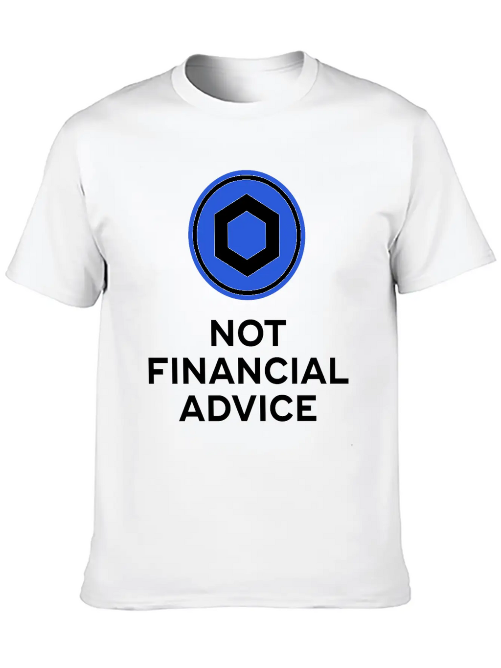 Chainlink. Not Financial Advice. Essential Cotton Tee For Daily Outfits – Unisex Style
