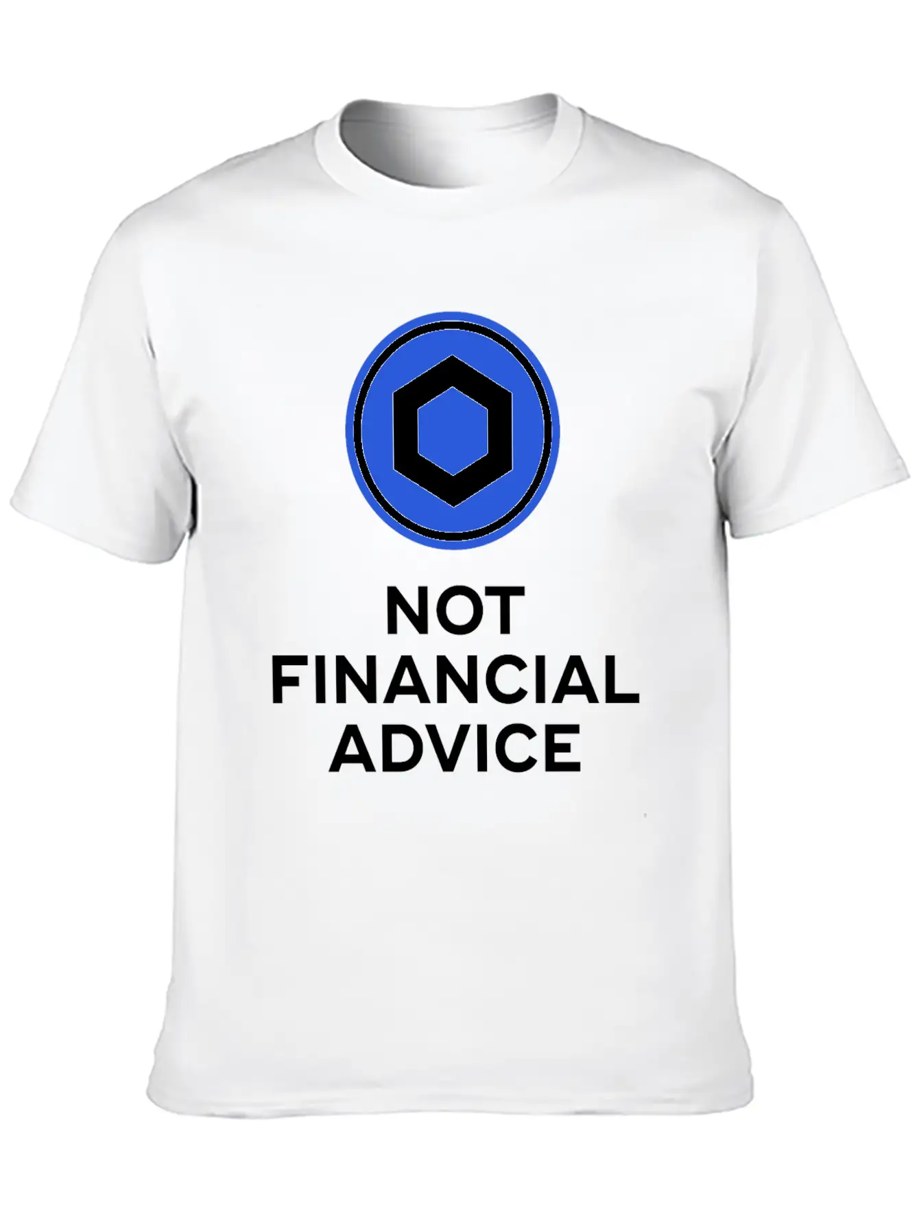 Chainlink. Not Financial Advice. Essential Cotton Tee For Daily Outfits – Unisex Style