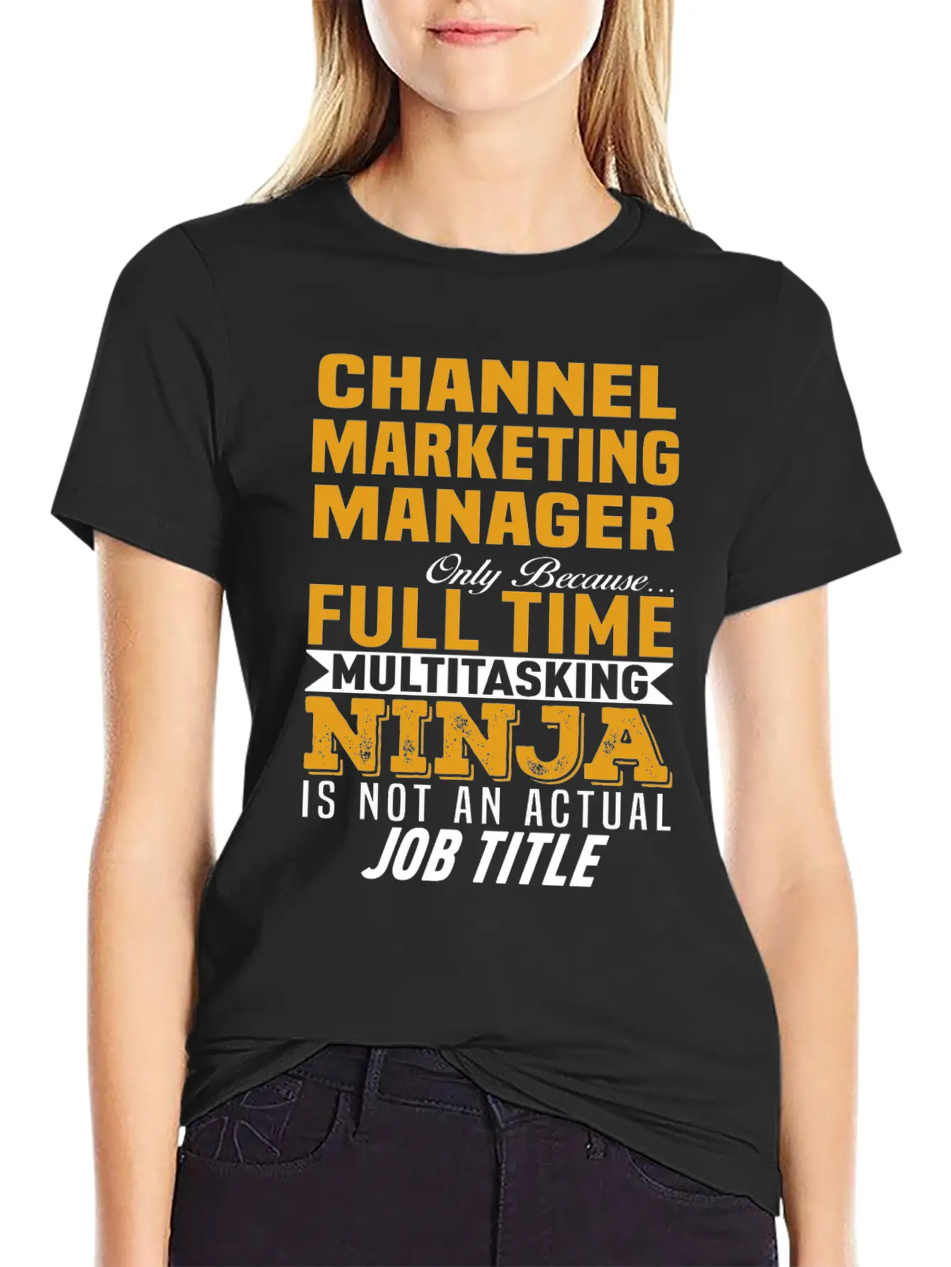Channel Marketing Manager Casual Graphic T-Shirt – Simple And Comfortable Daily Wear