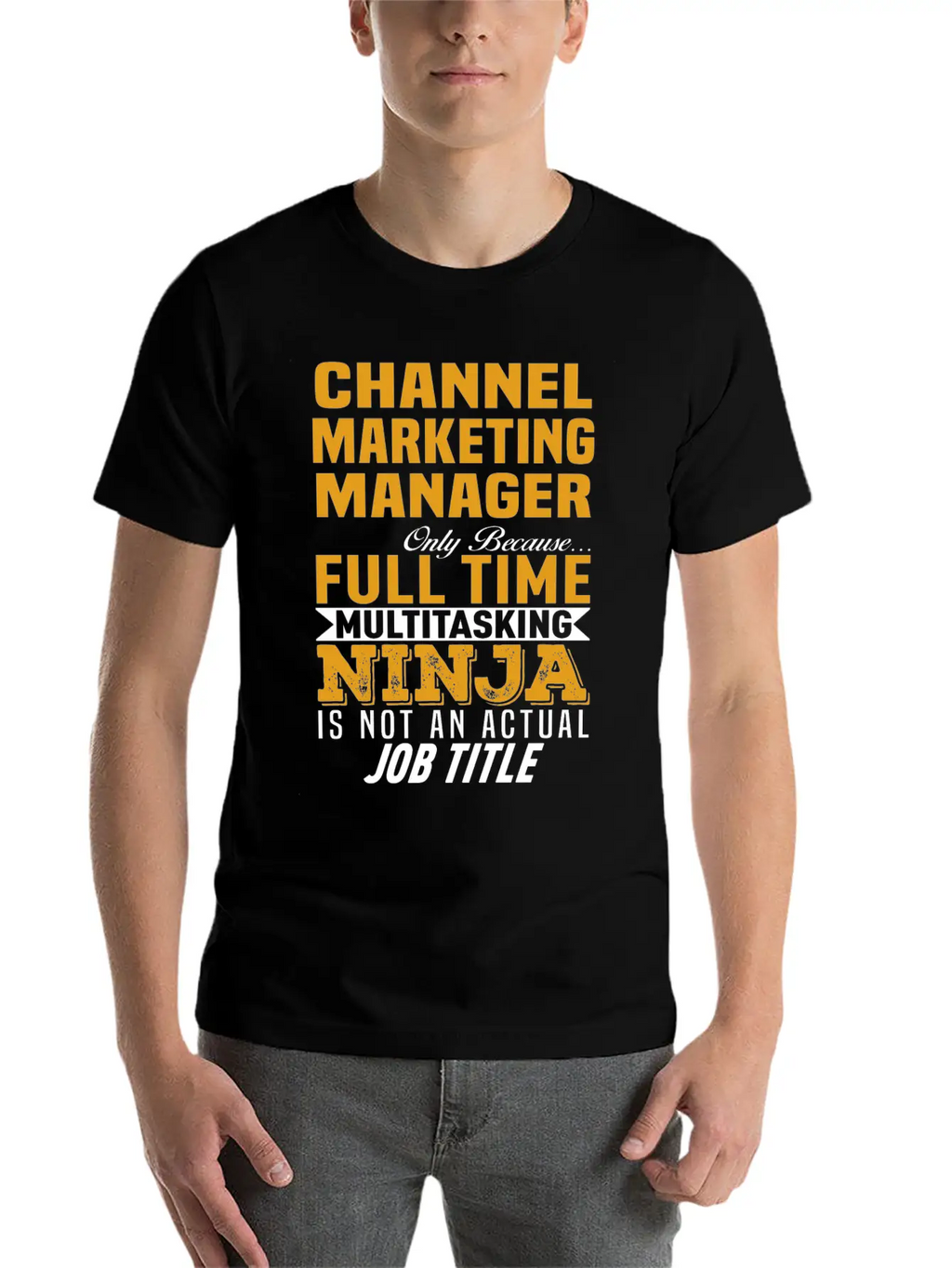 Channel Marketing Manager Casual Graphic T-Shirt – Simple And Comfortable Daily Wear