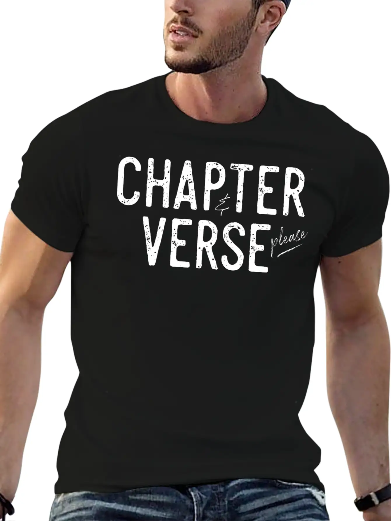 Chapter And Verse Please Essential Cotton Tee For Daily Outfits – Unisex Style