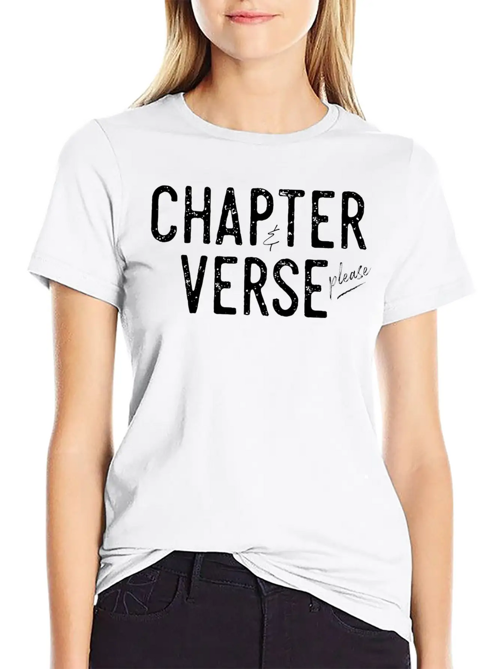 Chapter And Verse Please Essential Cotton Tee For Daily Outfits – Unisex Style