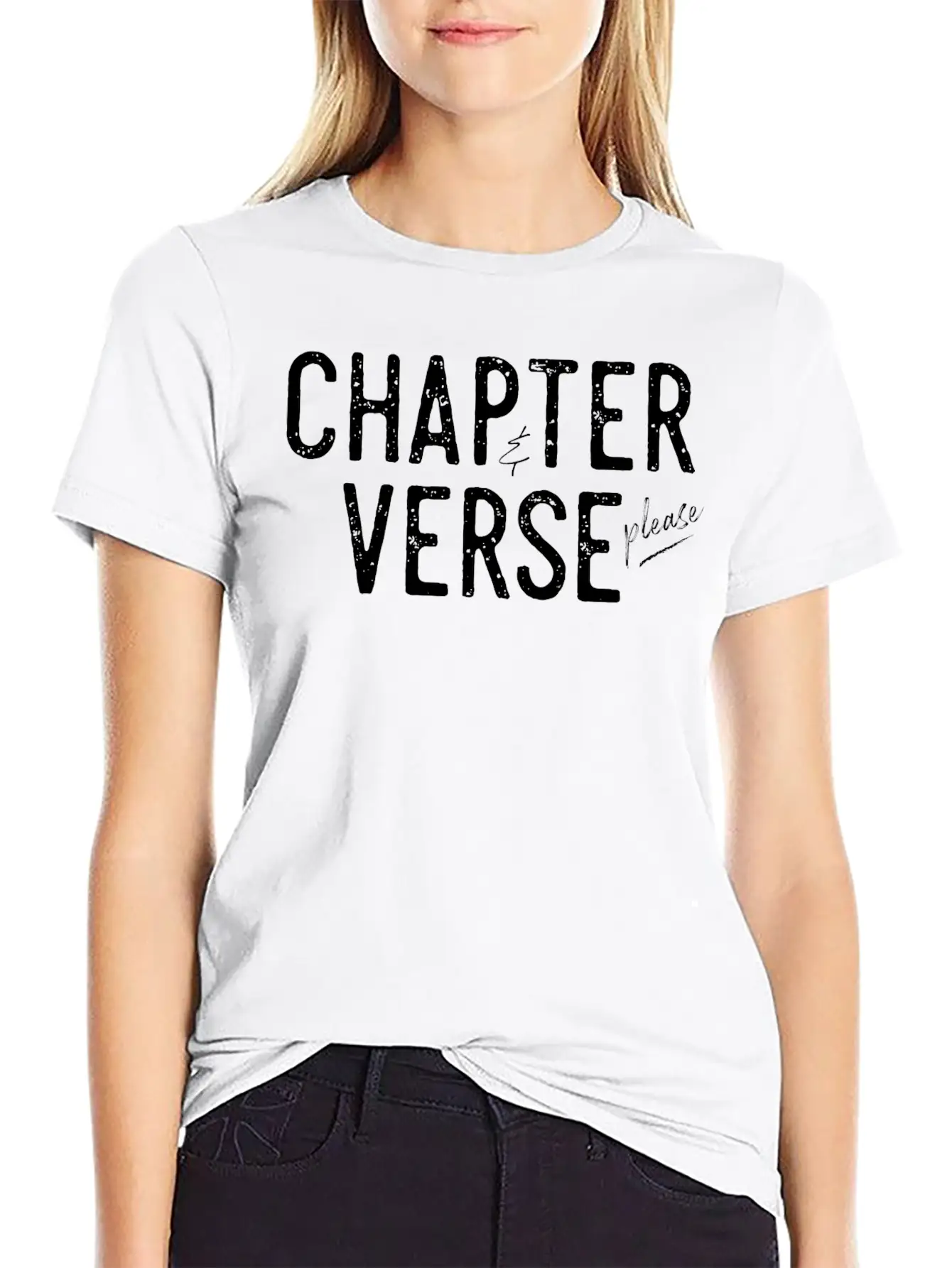 Chapter And Verse Please Essential Cotton Tee For Daily Outfits – Unisex Style