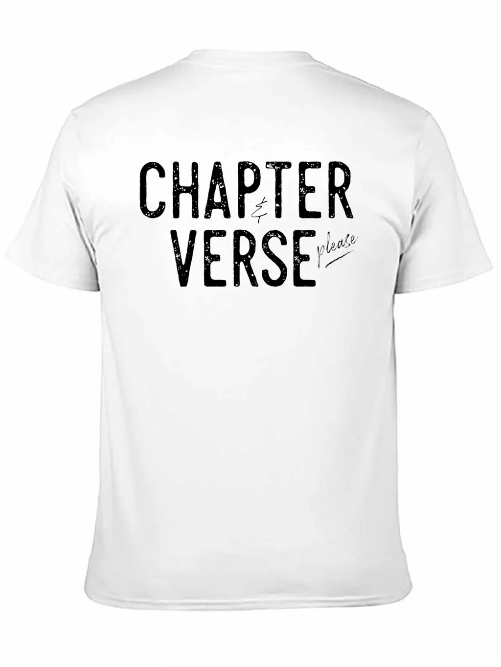 Chapter And Verse Please Essential Cotton Tee For Daily Outfits – Unisex Style