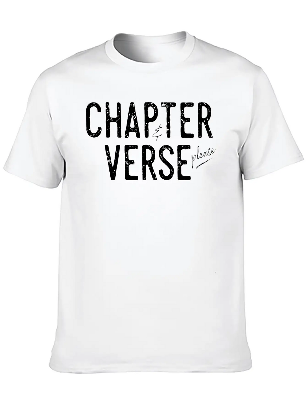 Chapter And Verse Please Essential Cotton Tee For Daily Outfits – Unisex Style