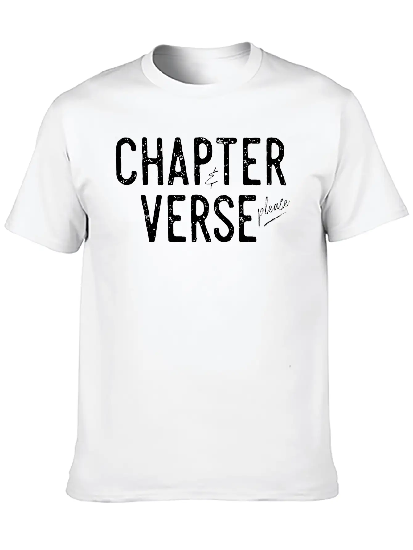 Chapter And Verse Please Essential Cotton Tee For Daily Outfits – Unisex Style