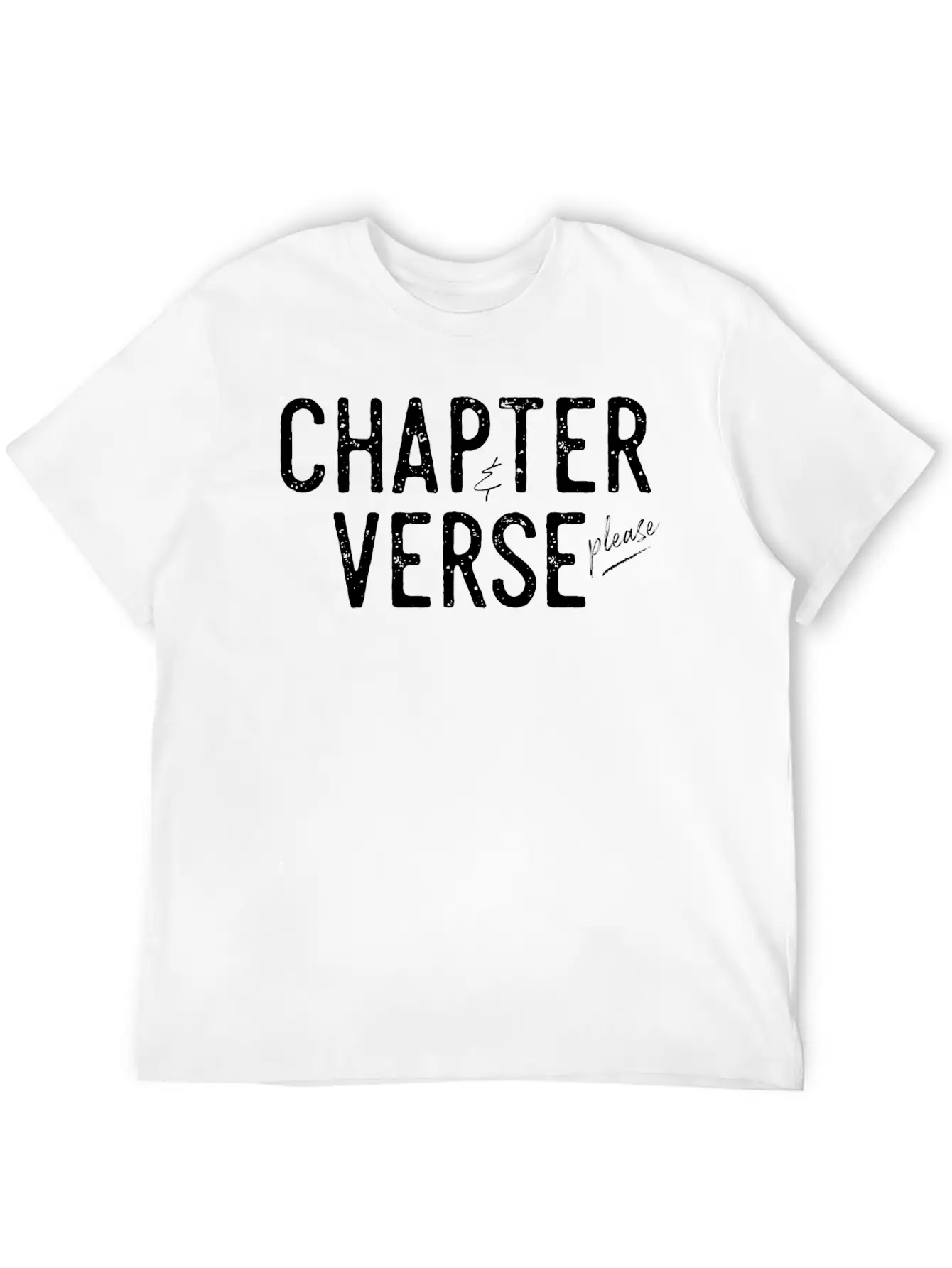 Chapter And Verse Please Essential Cotton Tee For Daily Outfits – Unisex Style