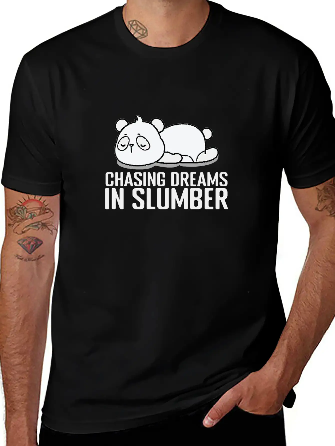 Chasing Dreams In Slumber Pajama Nightgown Classic Fit Graphic Tee For Daily Comfort – Unisex Cotton Shirt