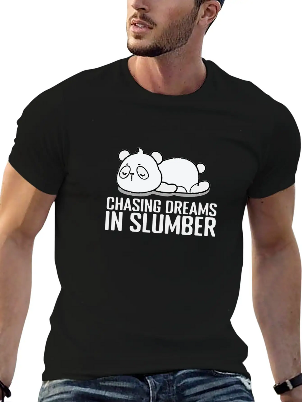 Chasing Dreams In Slumber Pajama Nightgown Classic Fit Graphic Tee For Daily Comfort – Unisex Cotton Shirt