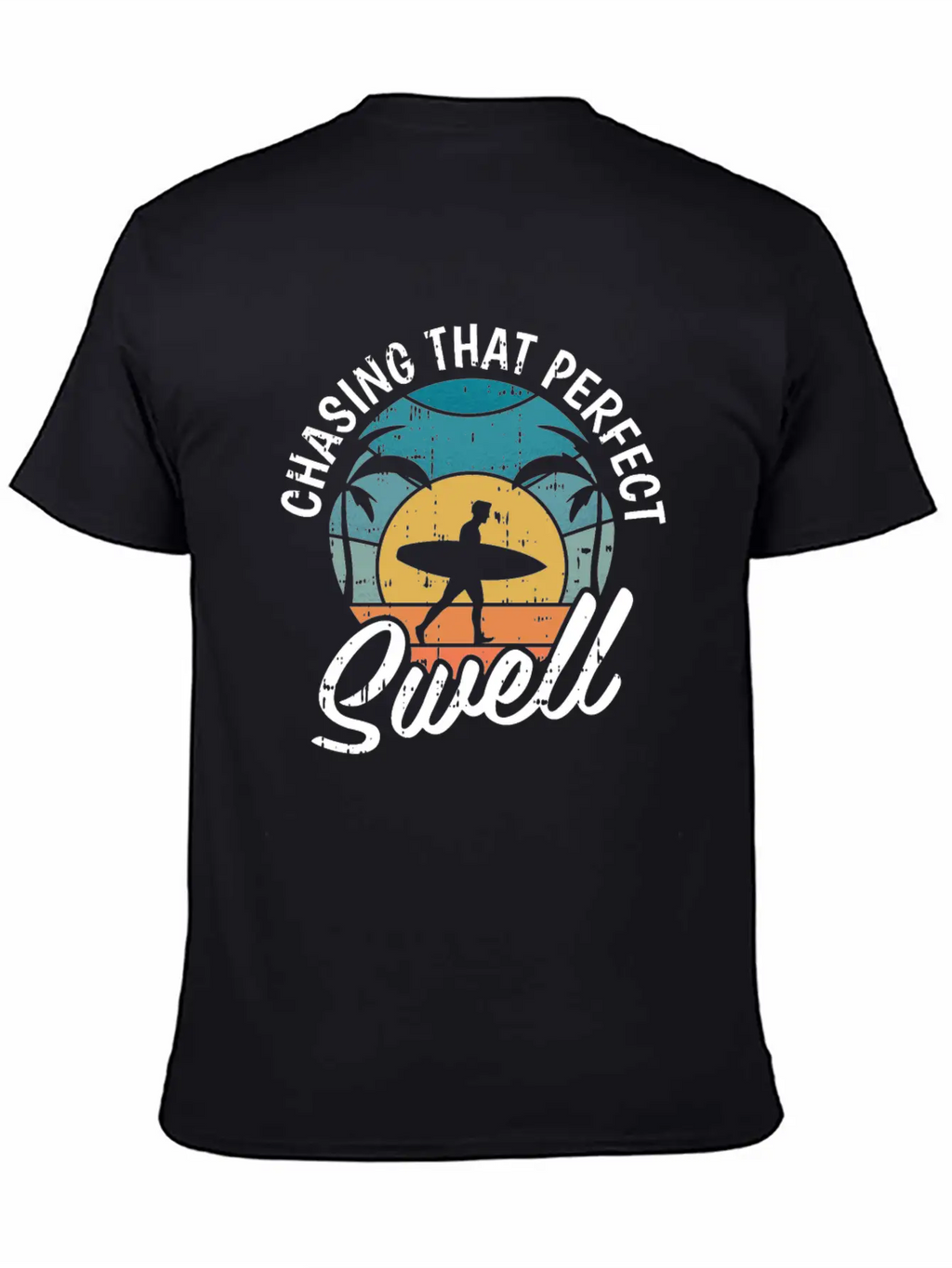 Chasing The Perfect Swell Breathable Soft Cotton T-Shirt – Timeless Casual Look