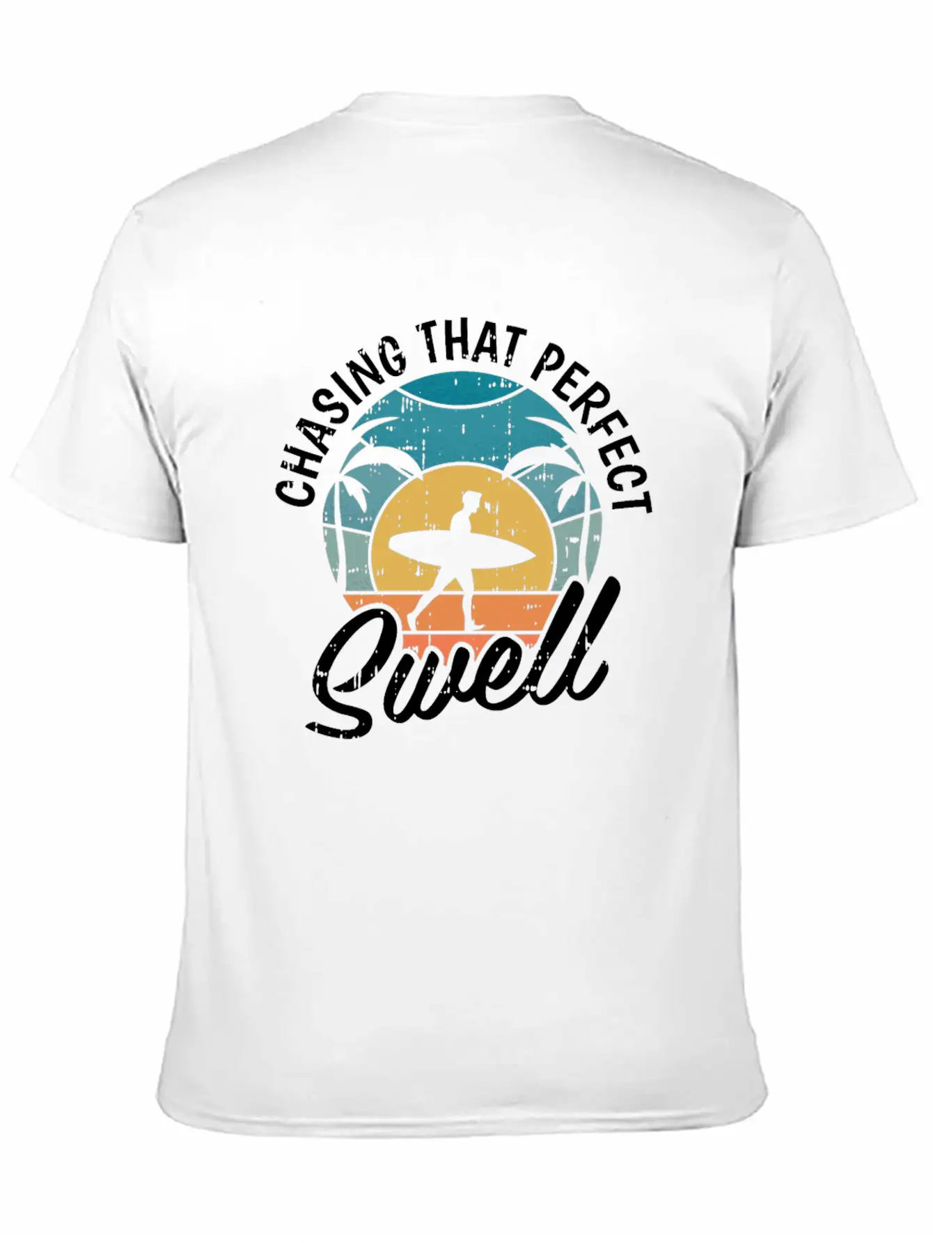Chasing The Perfect Wave Essential Cotton Tee For Daily Outfits – Unisex Style