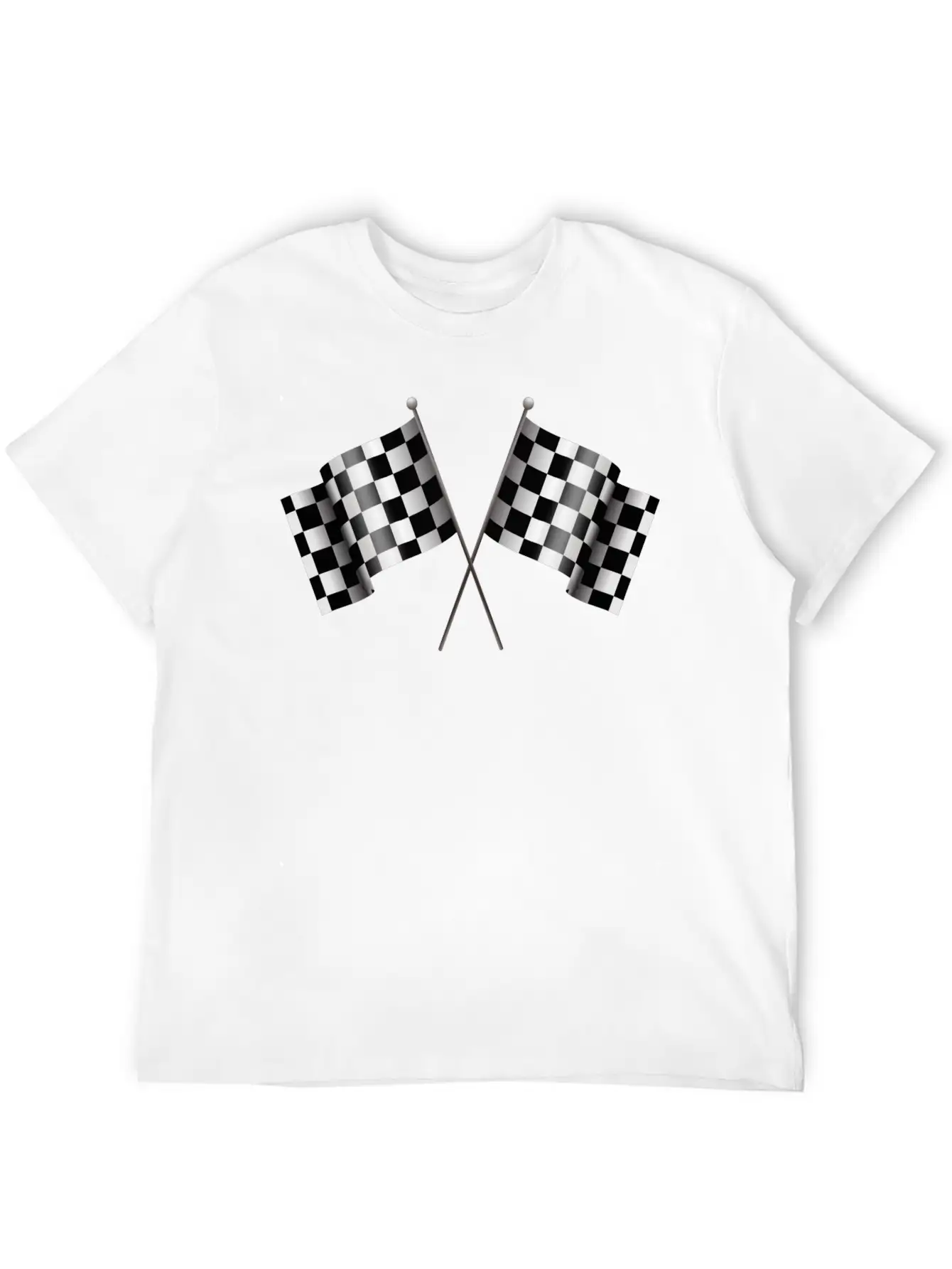 Checkered Flag 02 Unisex Casual T-Shirt – Clean Design For Daily Comfort