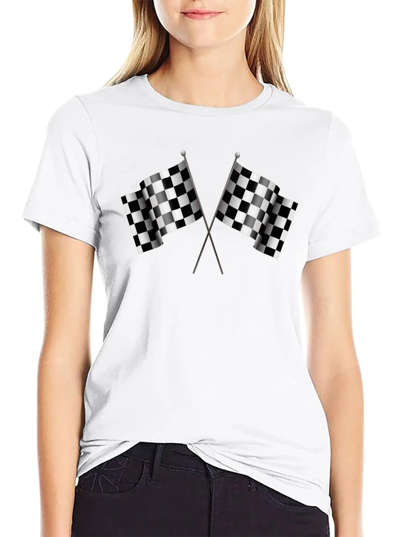 Checkered Flag 02 Unisex Casual T-Shirt – Clean Design For Daily Comfort