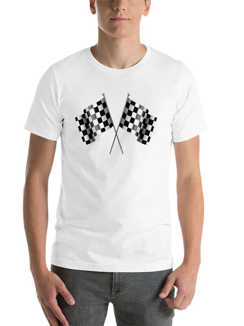 Checkered Flag 02 Unisex Casual T-Shirt – Clean Design For Daily Comfort