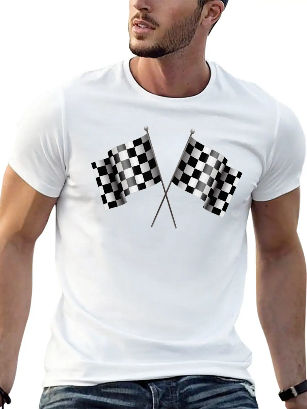 Checkered Flag 02 Unisex Casual T-Shirt – Clean Design For Daily Comfort