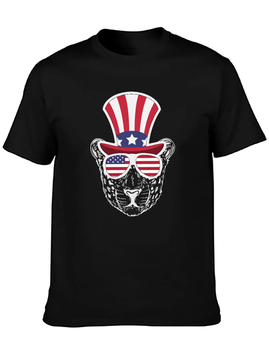 Cheetah Happy 4th Of July Unisex Casual T-Shirt – Clean Design For Daily Comfort